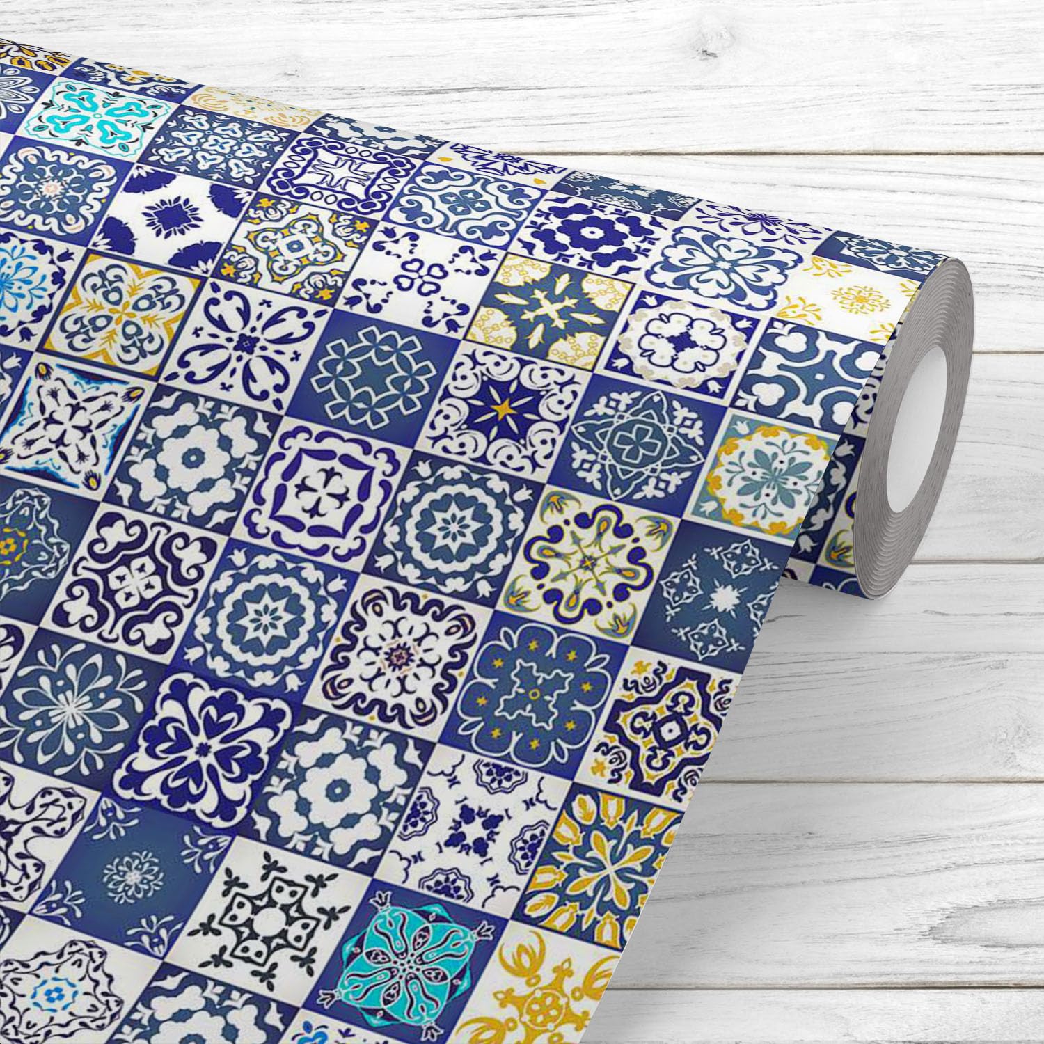 ArtzFolio Floral Moroccan Mediterranean Pattern | Peel & Stick Vinyl Wallpaper Roll | Non-PVC Self-Adhesive | Eco-Friendly, Water-Repellent, Scratch-Resistant | 20 x 195 inch; Area Coverage 27 sq.ft. (B08M1WB78Z) Amazon Price History, Amazon Price Tracker