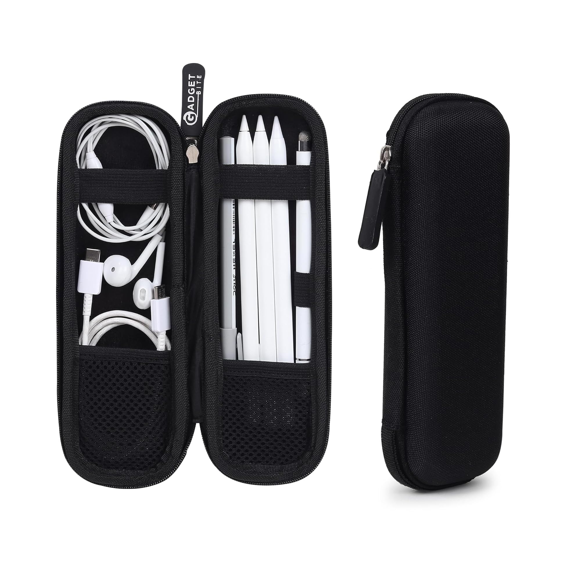 Sponsored Ad - GadgetBite Black Hard Pencil Case EVA Hard Shell Pen Case Holder for Executive Fountain Pen and Stylus Touch Pen (Small)-Black