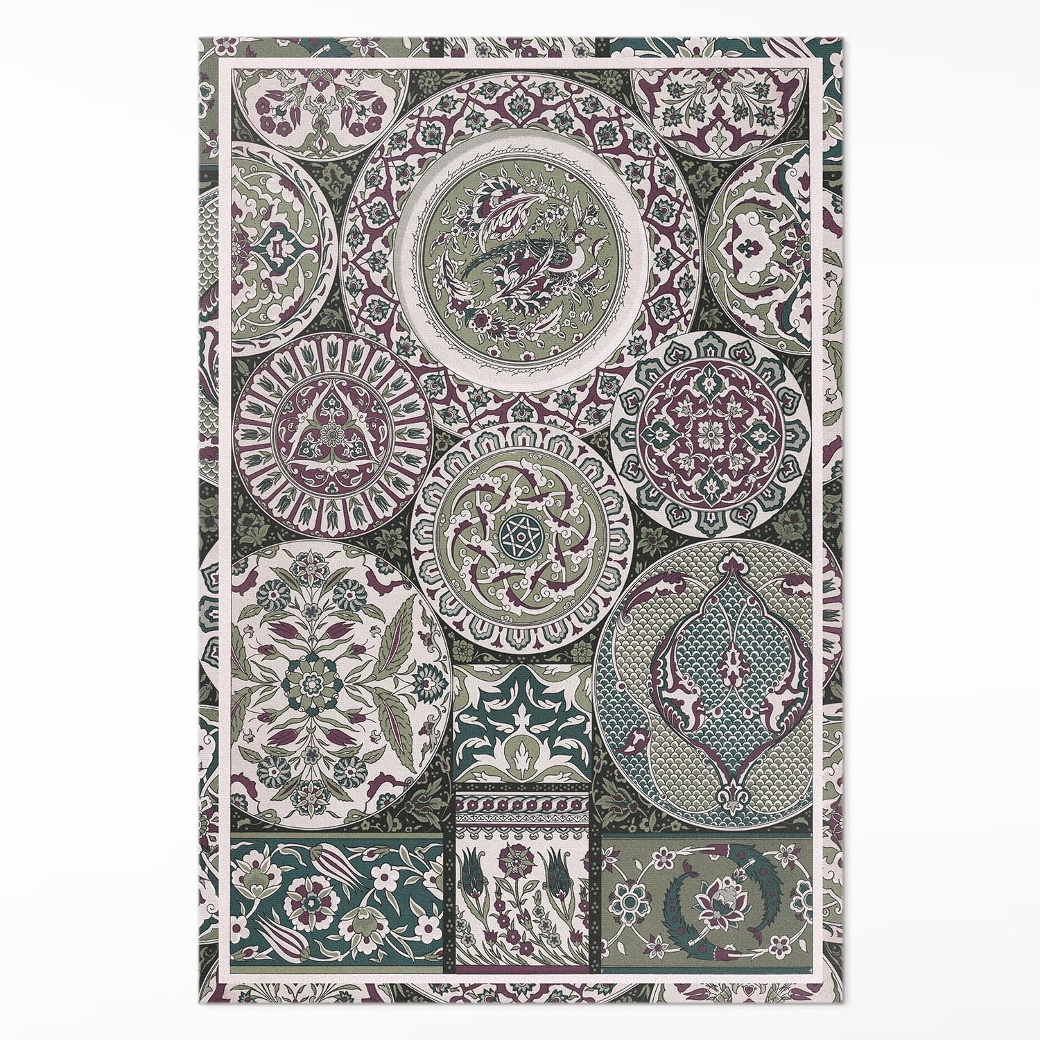 Tapis de sol PVC lavable anti tache 60x90 cm fini la décoloration des tapis