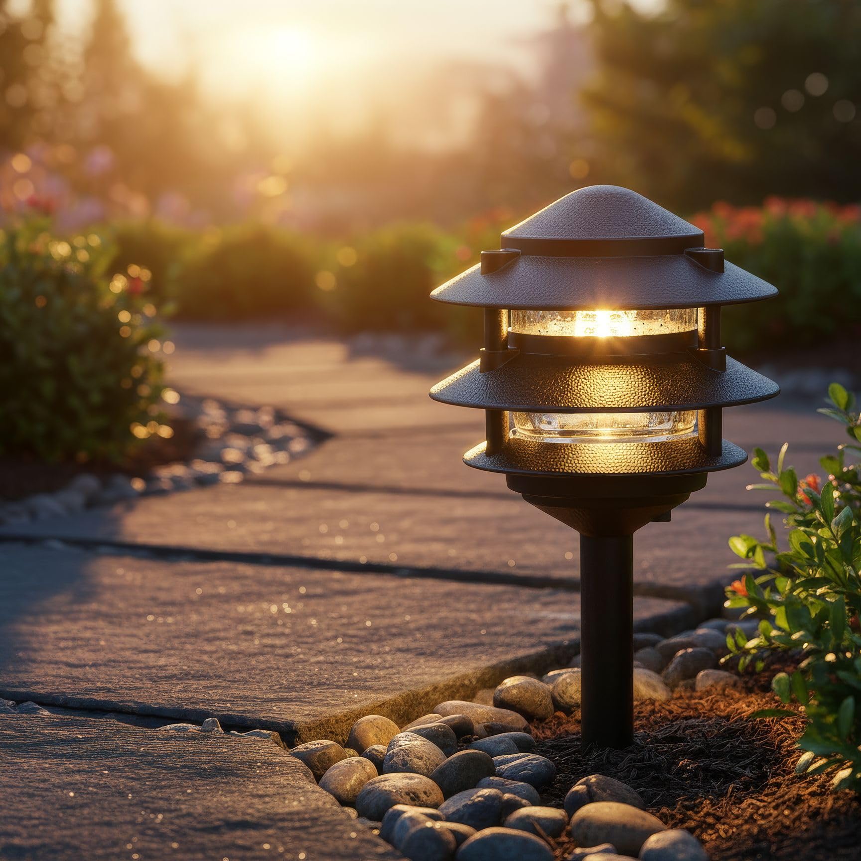 Generation Lighting 9226-12 Single Light Outdoor Path Fixture with