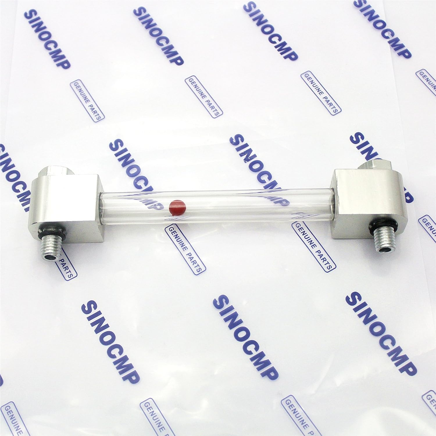 E131-0473 Fuel Level Gauge 170mm Center Hole, Sight Glass for Hyundai R140LC-7 R210LC-7 R290LC-7 Excavator, Replacement Oil Level Gauge