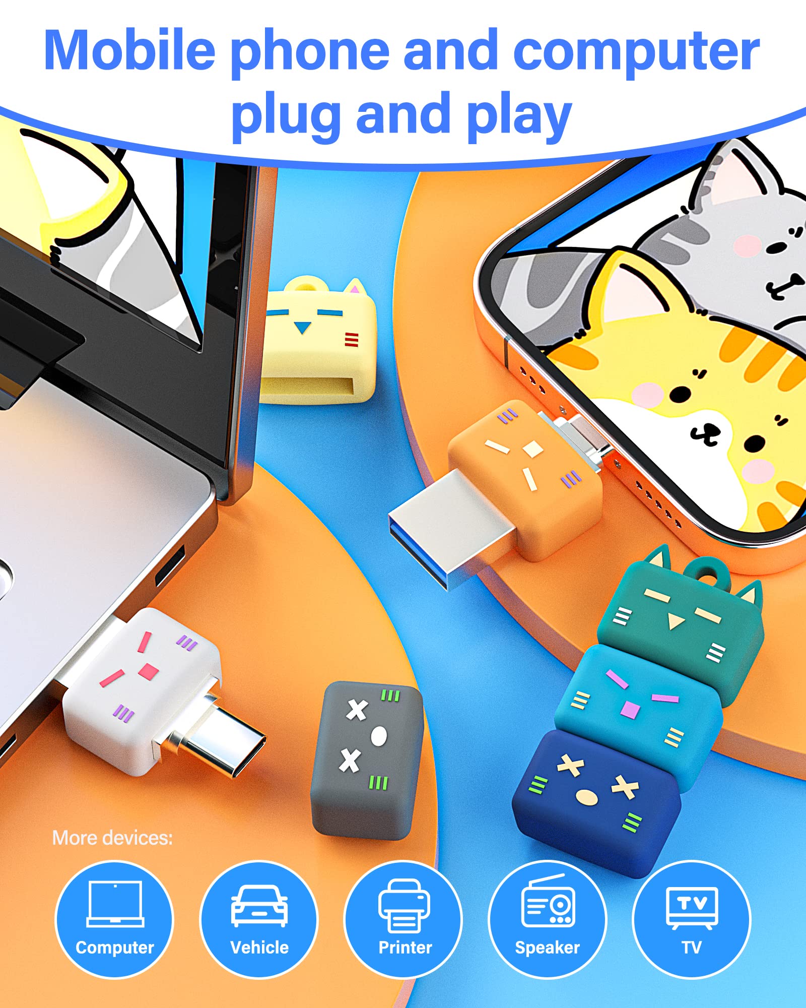 Memoria USB 3.0 con forma de gato plegable