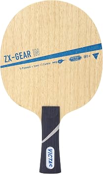 VICTAS ZX-GEAR IN Shake Hand Table Tennis Racket with Special Material for Attack, Single Item/Rubber Set