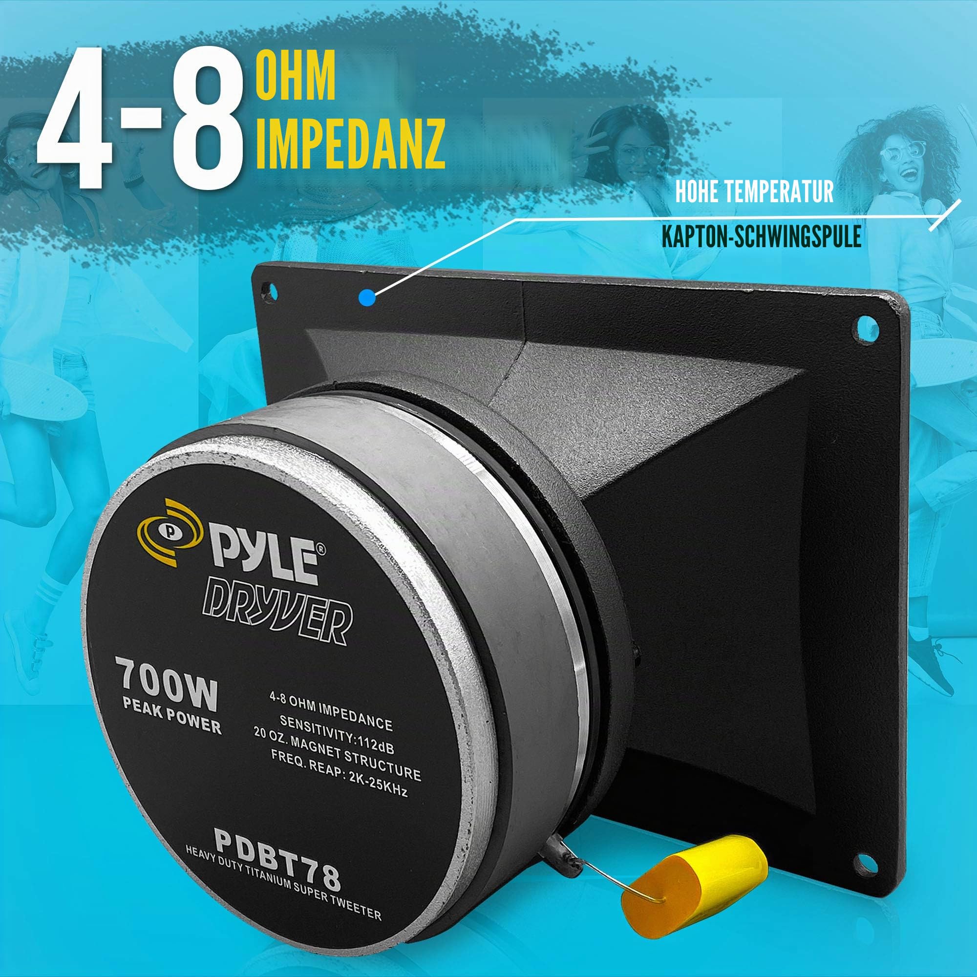 Pyle-Pro PDBT78 4x5 inch Horn Bullet Hochtöner