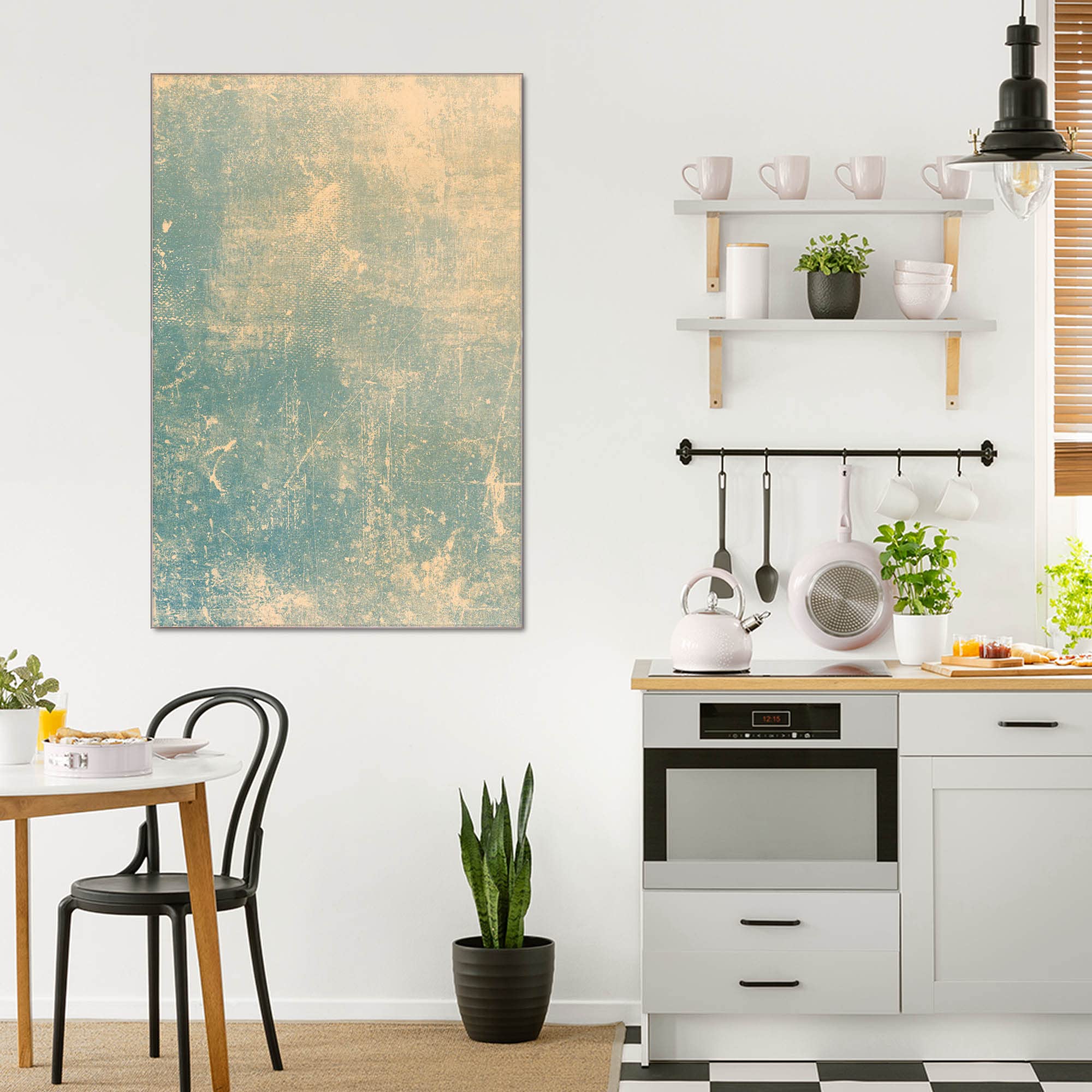banjado Magnettafel aus Glas 40x60, abstraktes Muster, beschreibbar