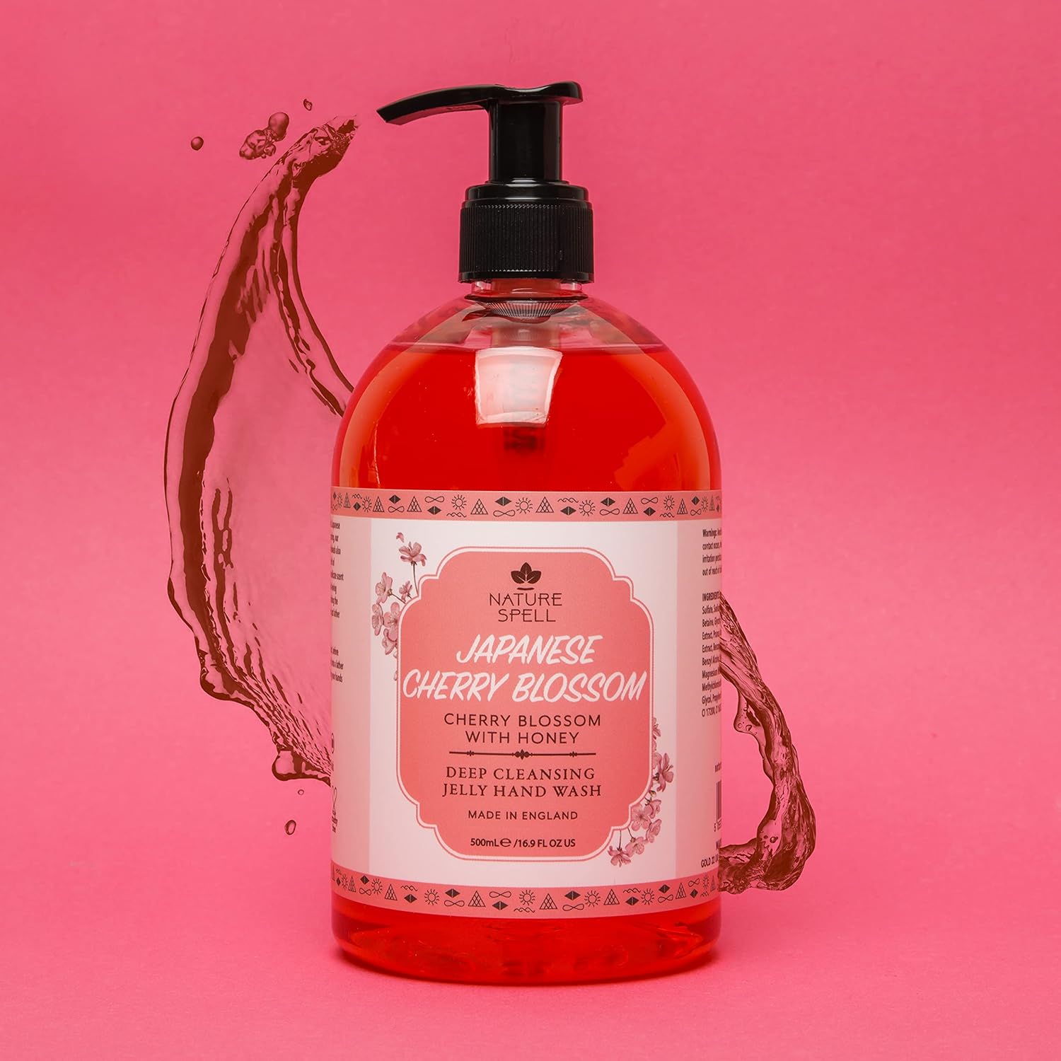 Nature Spell Japanese Cherry Blossom & Honey Jelly Hand Wash 500 Ml