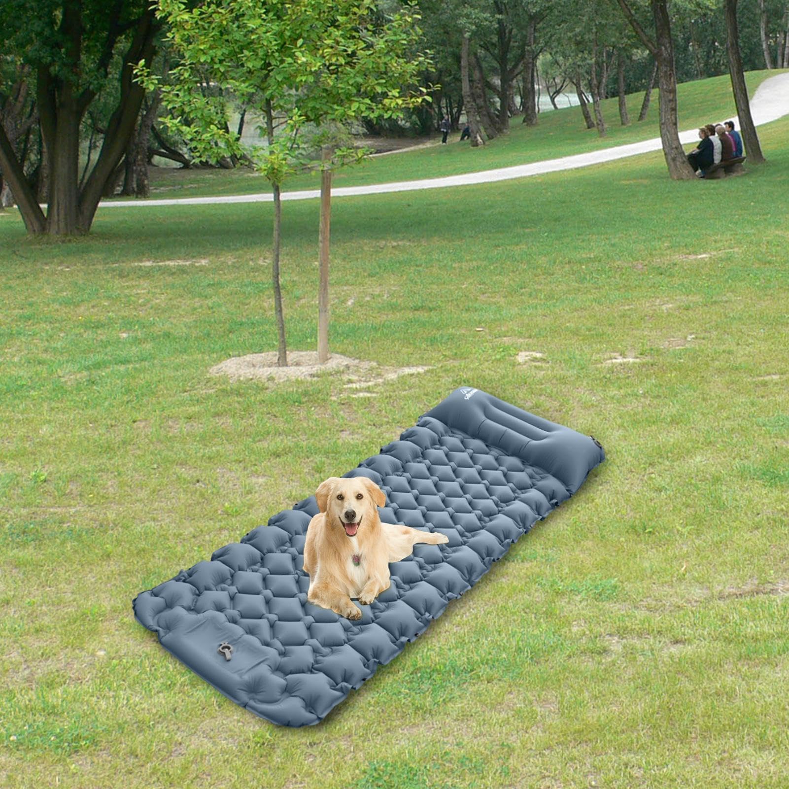 Materassino Da Campeggio Ultraleggero Con Pompa A Pedale Integrata – 195x68x15 Cm, Gonfiaggio In 60 Secondi