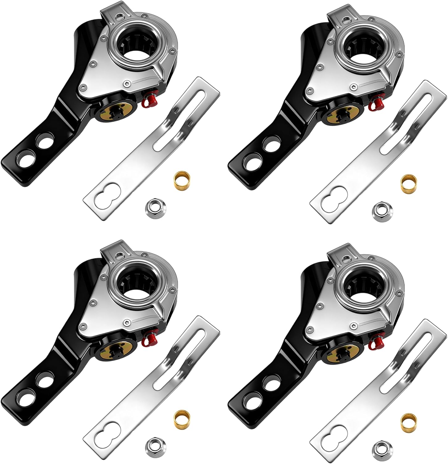 telfair 40010143 Automatic Brake Slack Adjuster, 1.5"-10 Spline, 5.5"-6.5" Arm Length,Replaces 40010143, 305886,133/135.1031, 40010121,ABP N42AS,R806022,10143P, 3513971, PROSA56143(6 Pack)