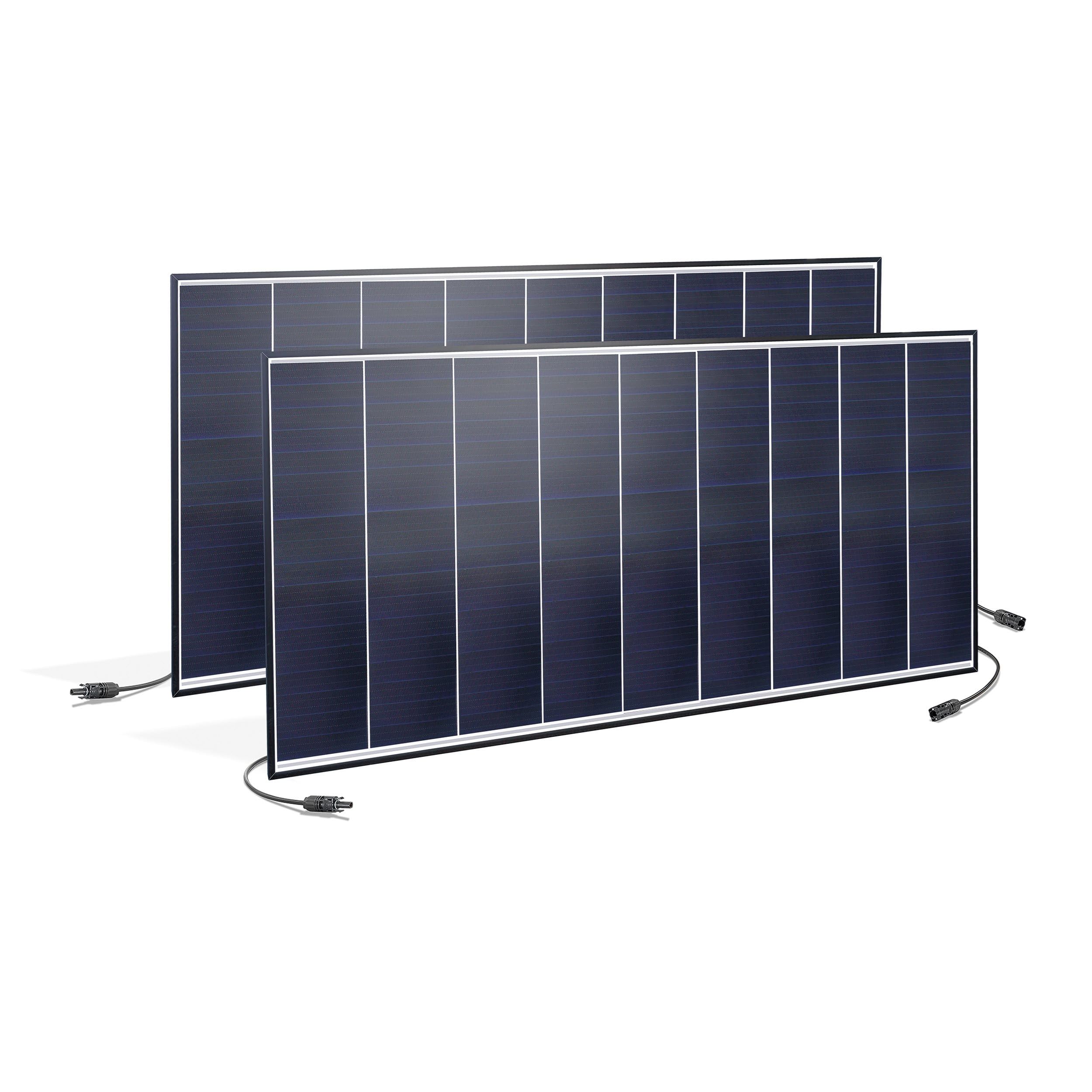 esotec Monokristallines Solarmodul Paar gesamt 250 Wp - hocheffizeinte Dachschindeltechnologie - klein und leicht - Einmann Montage - On Grid Off Grid 131073