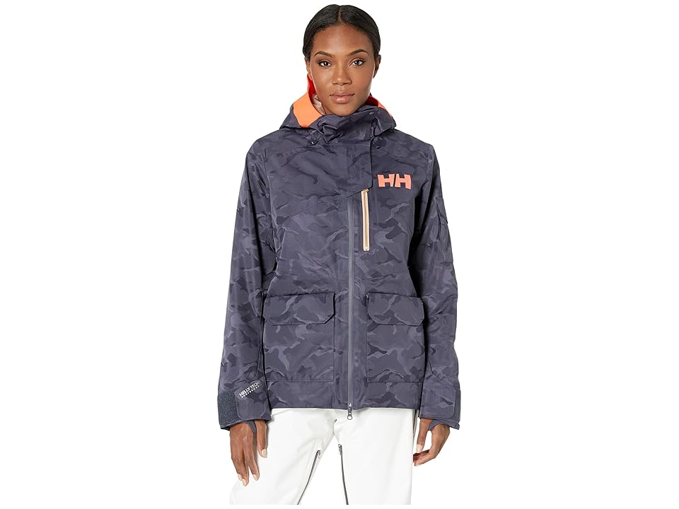 

Helly Hansen Powderqueen 2.0 Jacket (Graphite Blue Camo) Women's Coat