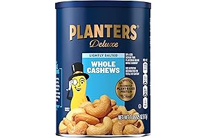 PLANTERS Deluxe Lightly Salted Whole Cashews: A Savory Treat for Every Occasion
