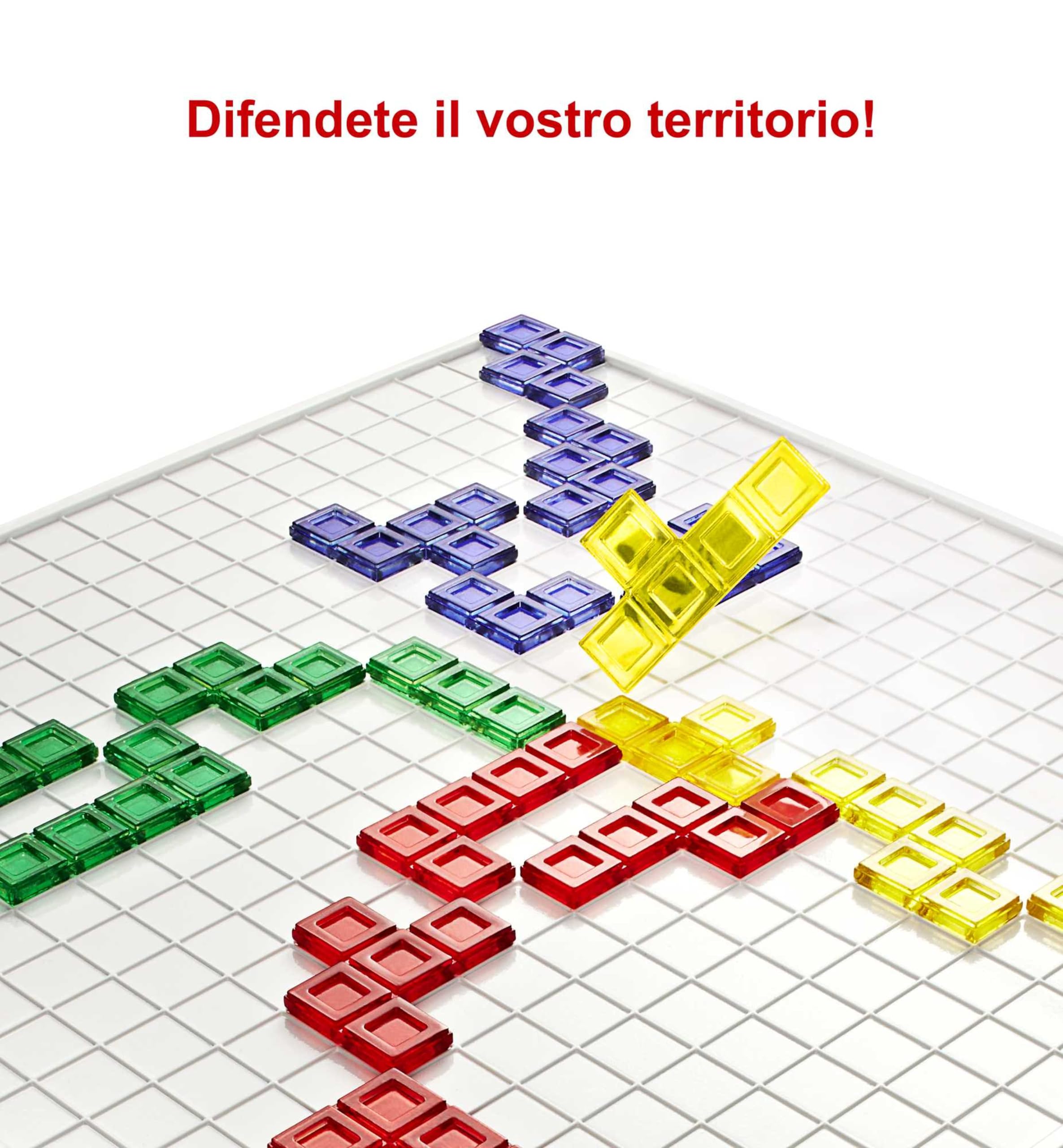 Mattel Games Blokus - Gioco di Strategia - Tabellone con 21 Pezzi Colorati Rossi - Verdi - Gialli - Da Posizionare a Turno - Regalo per Bambini 7+ Anni e Adulti, BJV44