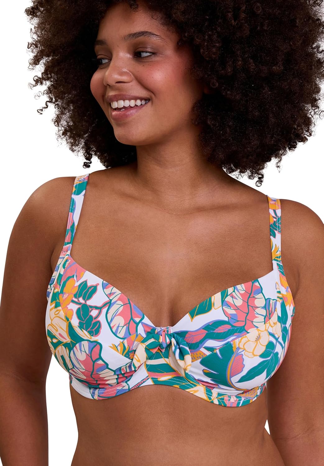 Armatured Swimwear Top with Exotic Print - Plus Size by Sans Complexe Lingerie
