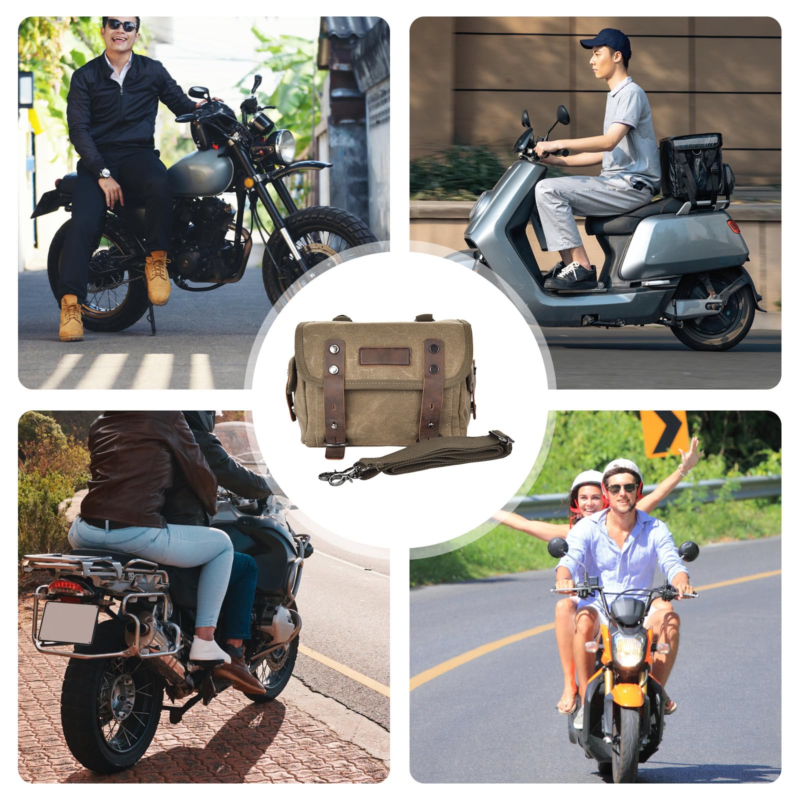 Generico Seitentaschen aus | Multifunktionale abnehmbare Taschen | Seitentasche für E-Bike | geräumige Regenhülle für Langstreckenreisen