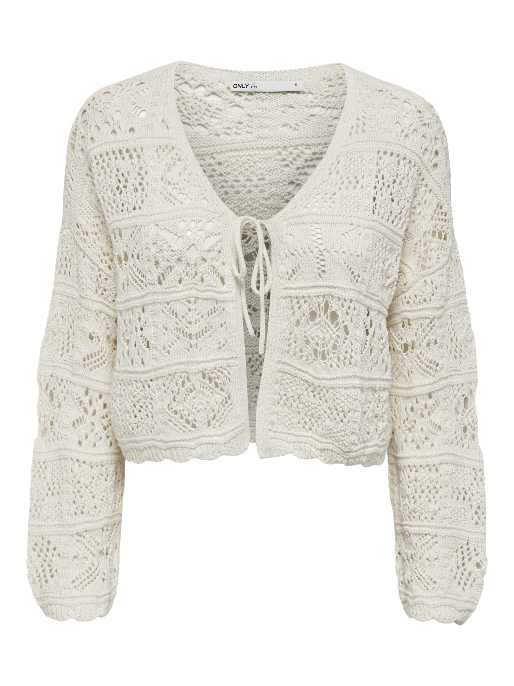 ONLY Women's Cardigan, Cloud Dancer, XL