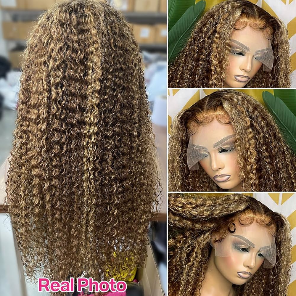 Amazon.com : CYNOSURE Highlight Ombre Deep Curly Lace Front