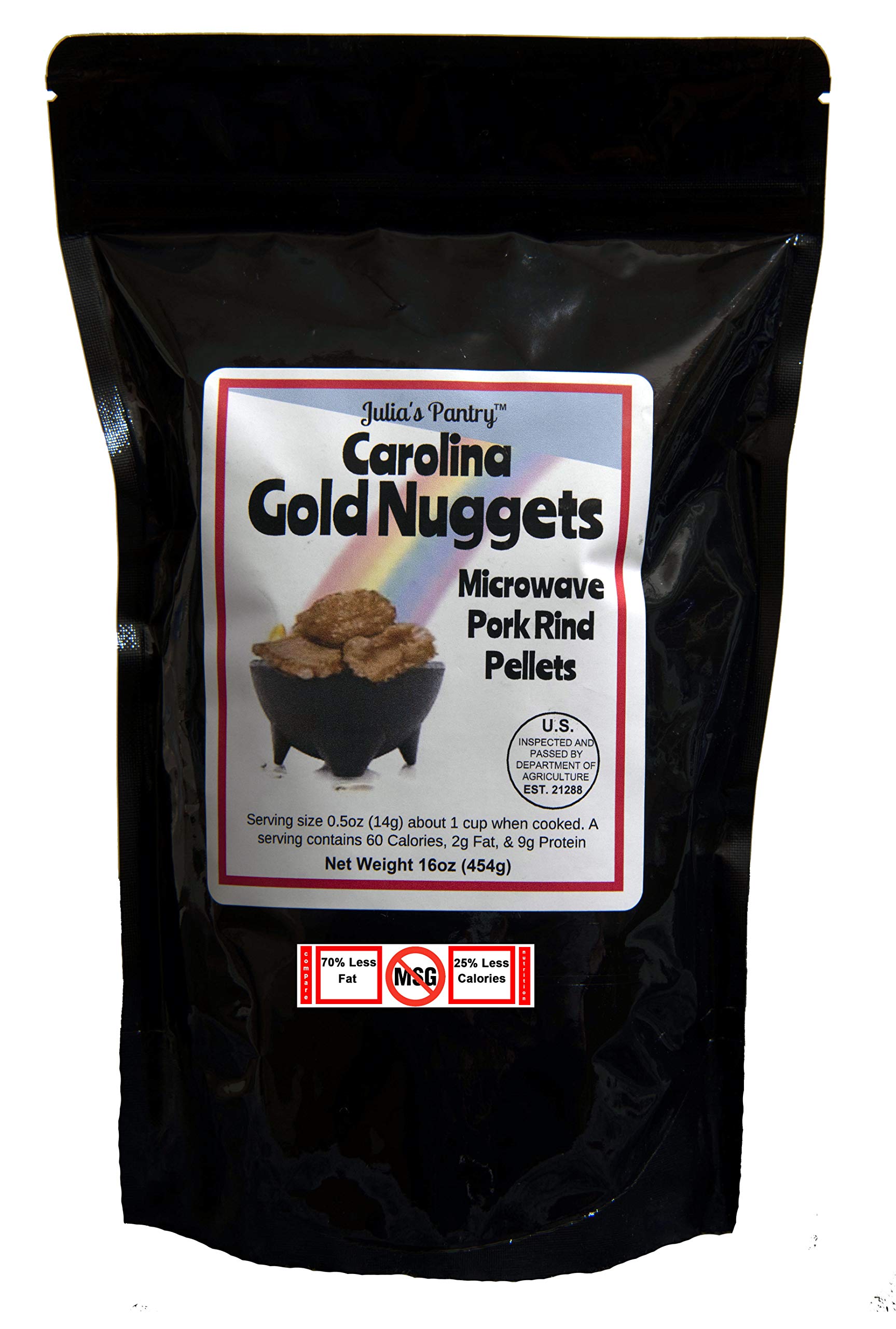 Carolina Gold Nuggets Microwave Pork Puffies Bake-N-Puffs, Original, 16 Ounce (4 Pack (16oz))