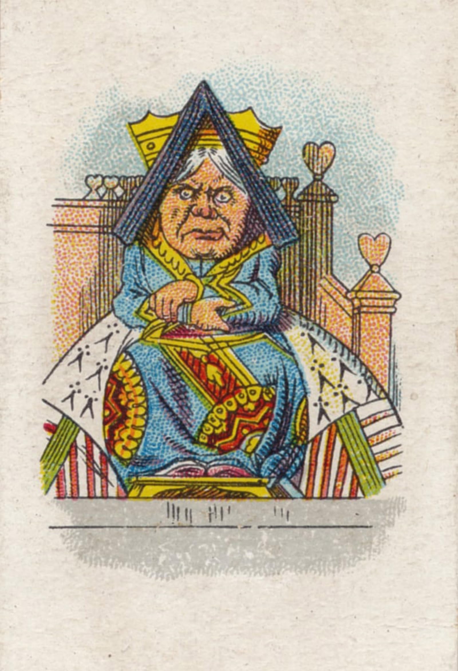 ARTXLXXBN Famous Painting Art Wall Decor Abstract Art Picture the Queen in Court by Tenniel Animal Pictures for Home Decor 60x90cm