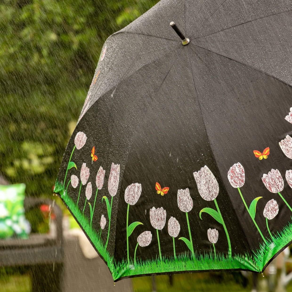 Esschert Design TP367 Tulip Color Changing Umbrella