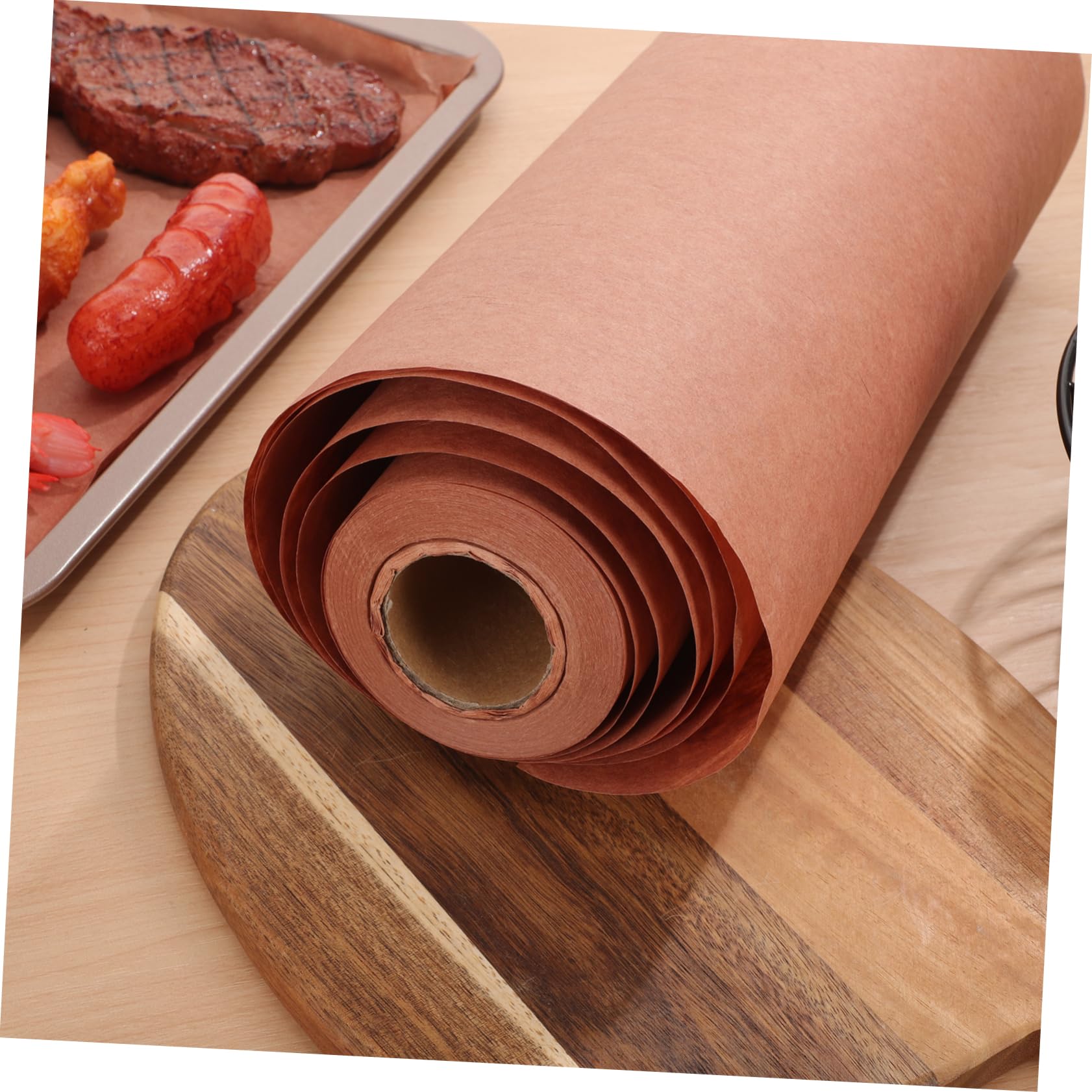 Carta da Macellaio in Carta Kraft 66g, Resistente All’acqua, Uso Versatile per Barbecue All’aperto e Rivestimento Vassoi