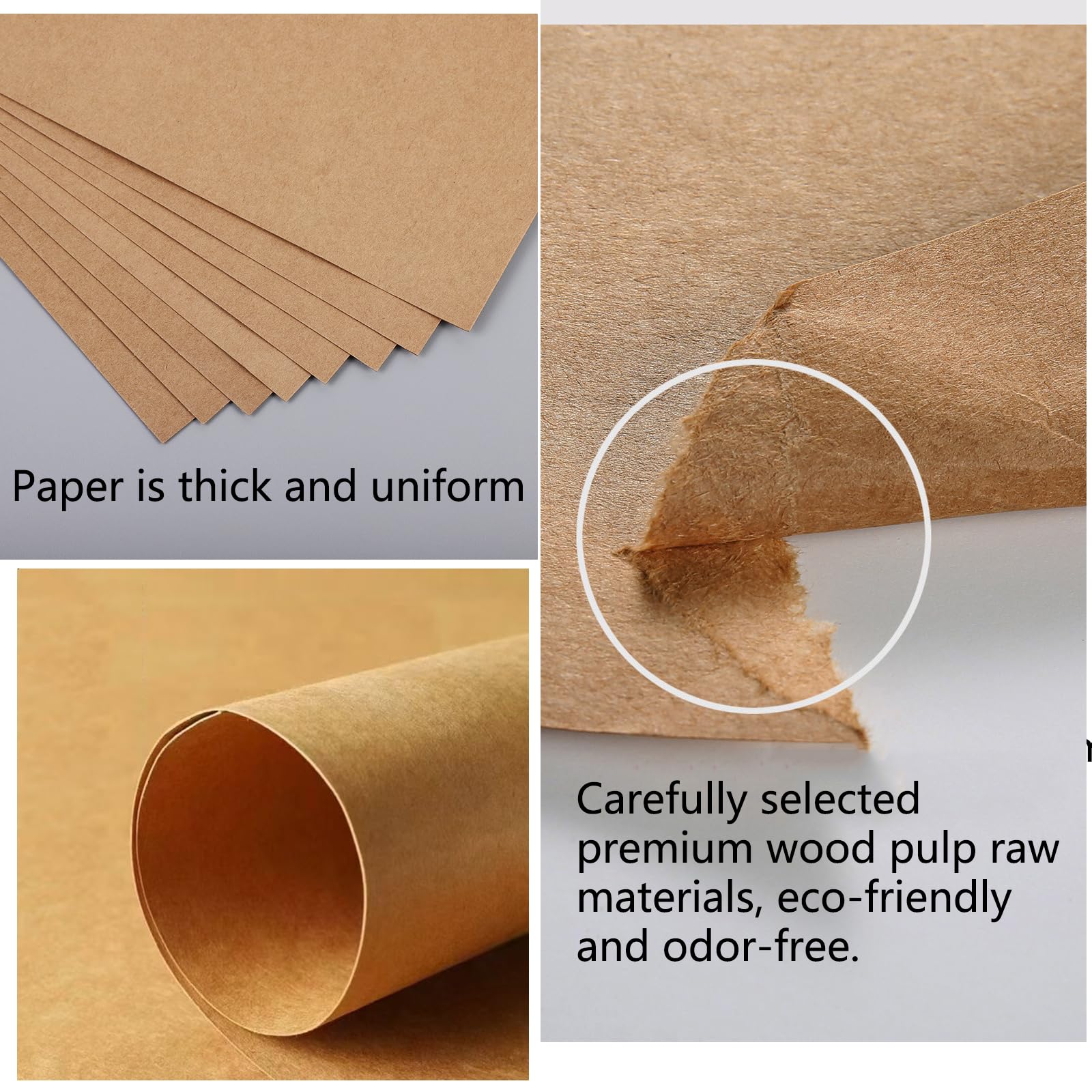 Große Kraftpapierbögen, 61 x 91,4 cm, braun, Bastelarbeiten, Karton, 24 Stück, 230 g/m², für Malerei, DIY, robuste Verpackungen, Handwerk, Geschäftspräsentationen