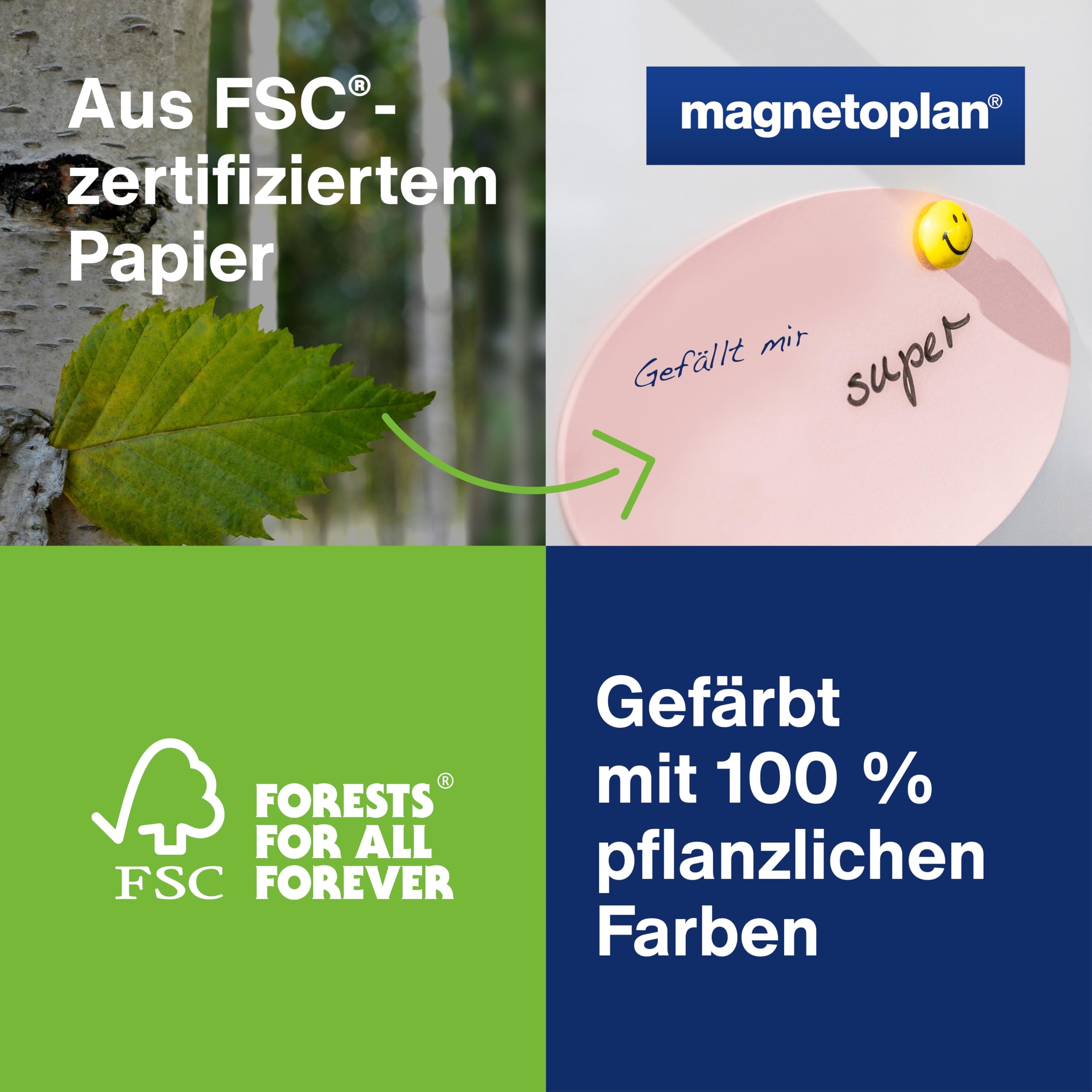 magnetoplan Moderationskoffer, gefüllt