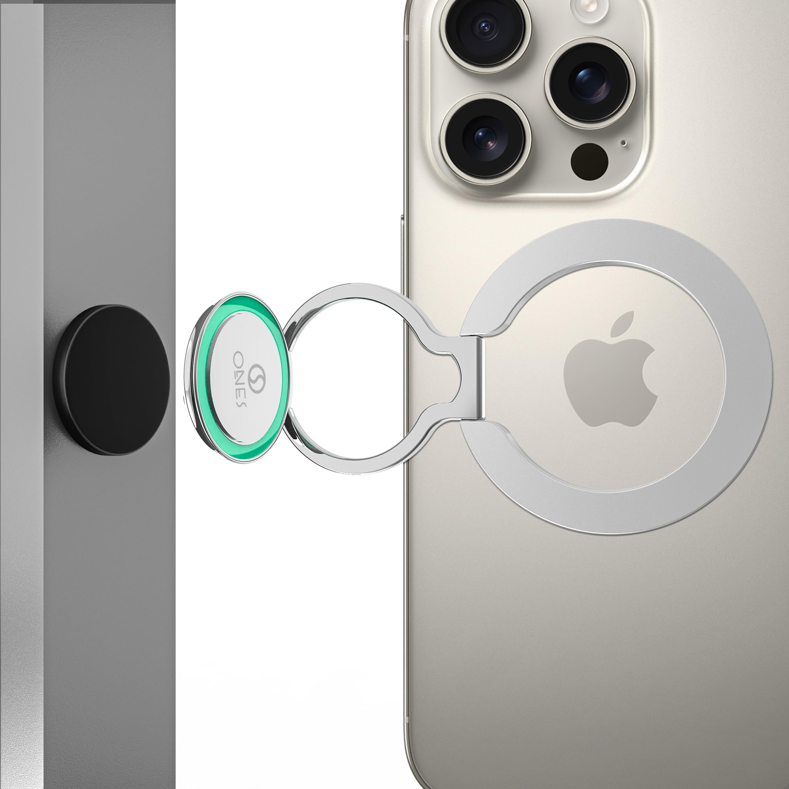 ONES Luminous Phone Holder with Night Light with MagSafe, Strong Magnetic Phone Grip Ring Holder, 360° Rotatable, Foldable Stand Ring Holder for Smartphones Like iPhone 17/16/15/14, Samsung S23/24/25