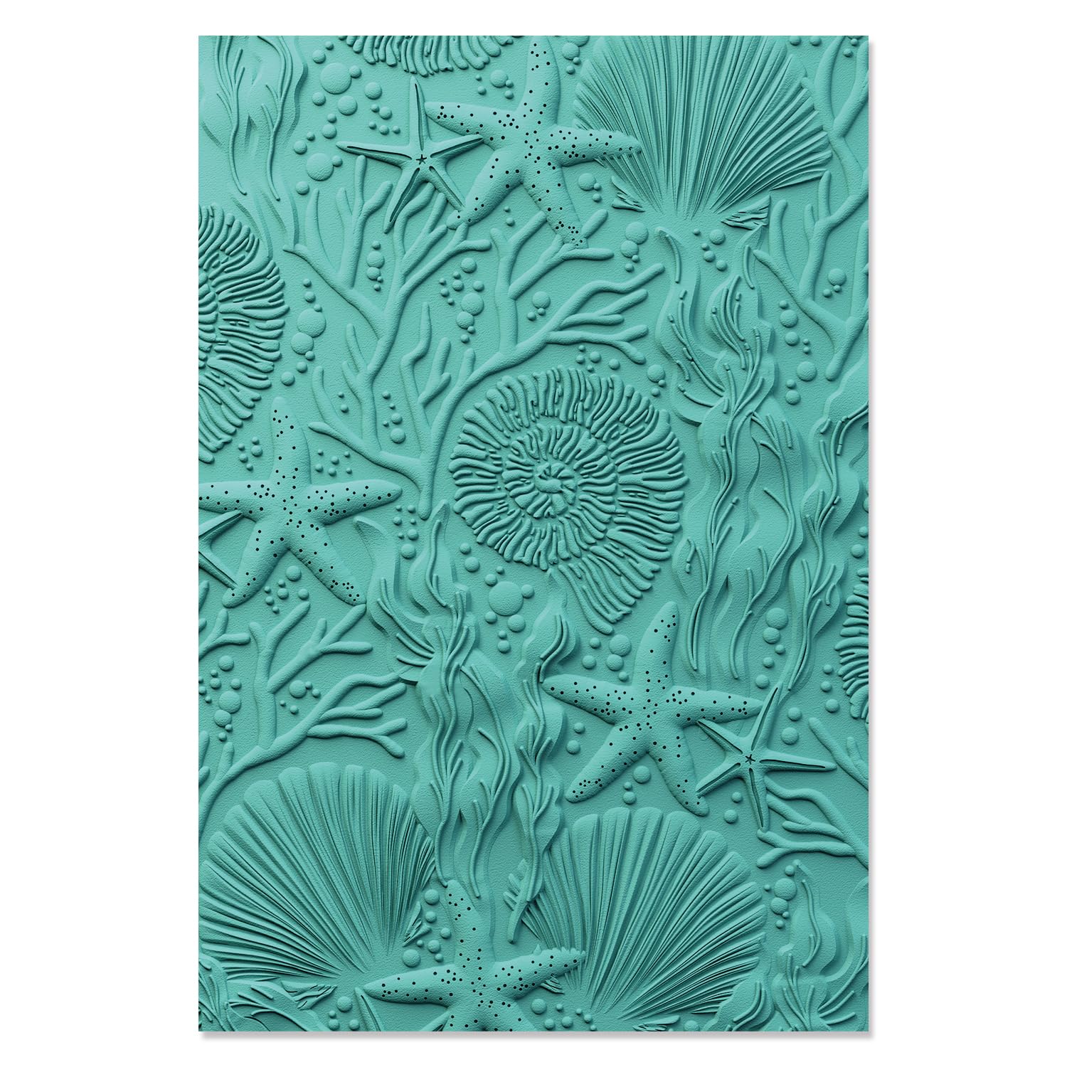 Sizzix 3-D Textured Impressions Embossing Folder Under The Sea by Kath Breen, One Size, Multicolor