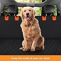Vista 3 de GXT Funda Protectora para Asiento Trasero de Perro para Coches, SUV y Camiones con Ventana de Malla, Material Resistente a Arañazos, Antideslizante