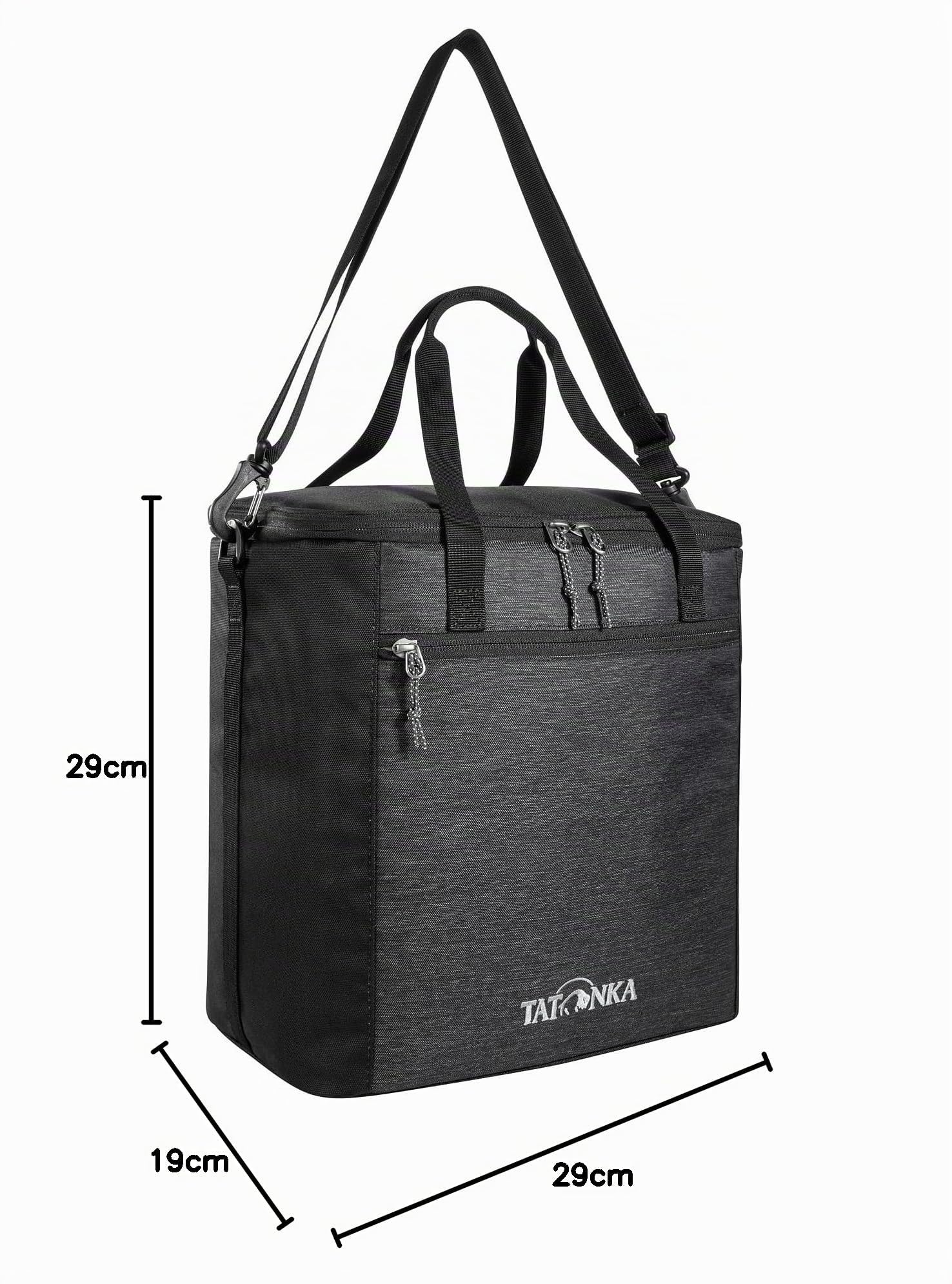 Tatonka Kühltasche Cooler Bag Six Pack(16l) - Isolierte Tasche mit Innenfach für Kühlakkus, Handgriffen und abnehmbarem Schultergurt -30 x 29 x 19 cm