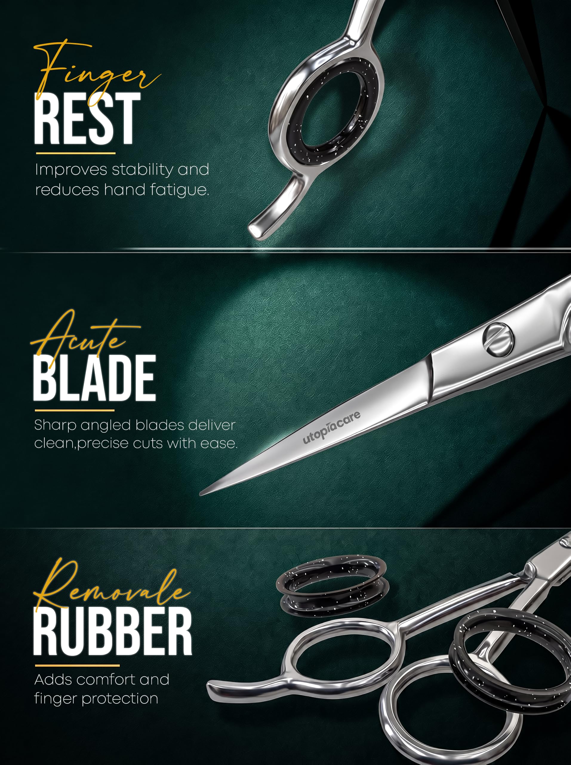 Premium Hair Cutting Scissors - 6.5 Inch -3 Premium Hair Cutting Scissors - 6.5 Inch -3