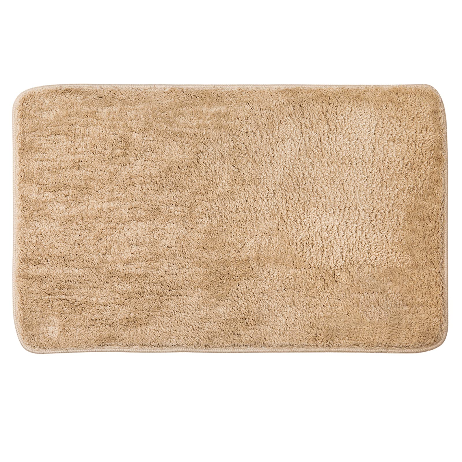 MIULEE Alfombra de Baño Antideslizante Absorbente Microfibra Alfombrilla Baño Lavable a Máquina Alfombra Ducha Baño Cocina Puertas de Entrada Pasillo para Dormitorio Salon Modernas 40x60 cm Beige