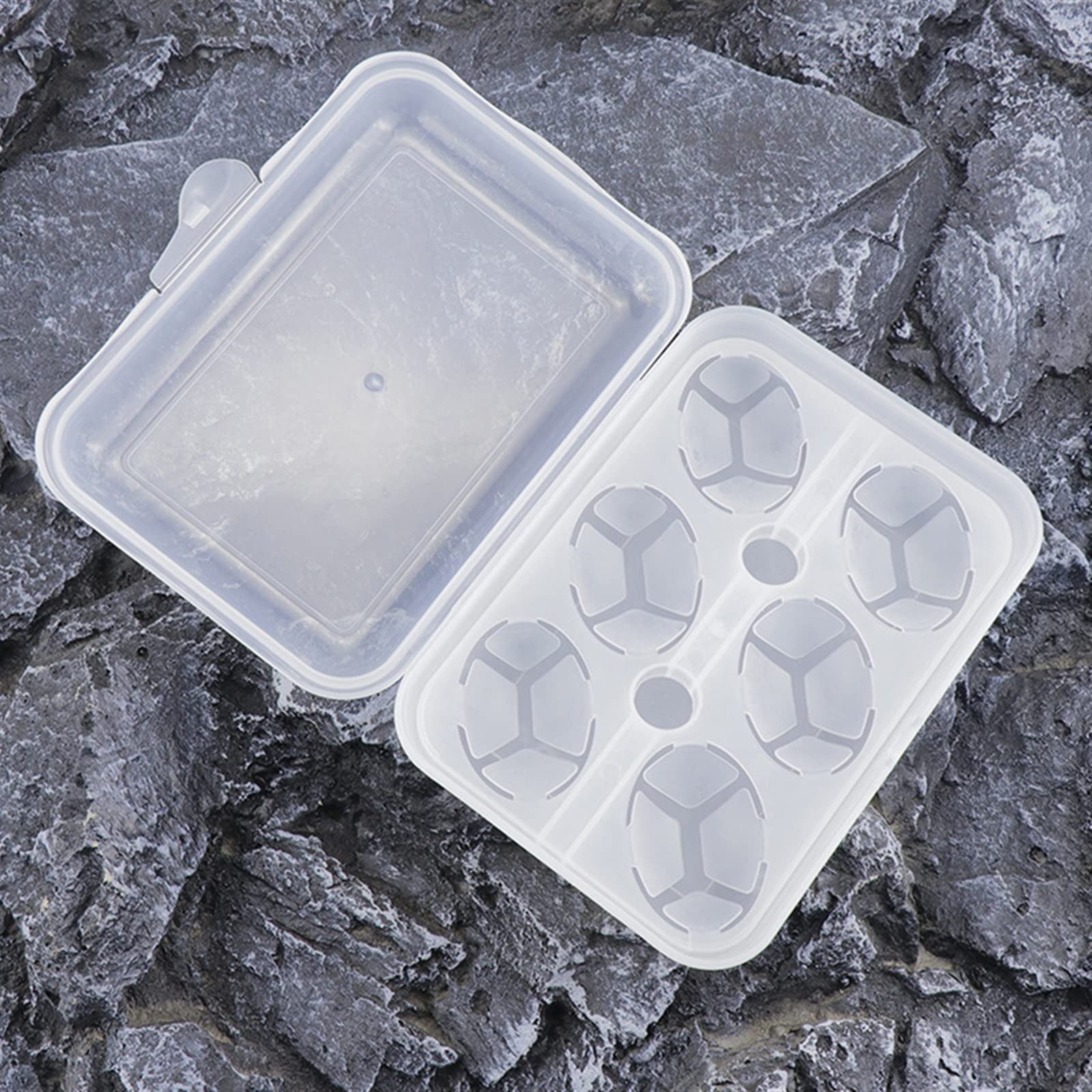 Panier à Oeufs 1 pc boîte de Rangement d'oeufs en Plastique 6 grilles Porte-Oeufs conteneur de Protection Camping Pique-Nique Plateau Camping Fournitures de Cuisine