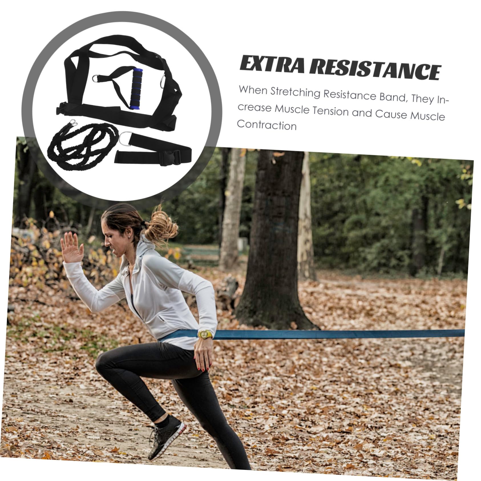 TOYANDONA Fasce Di Resistenza Doppie in Lattice Naturale Per Allenamento Corsa e Forza Esplosiva Corda Per Trazione e Stretching Adatto Casa e Palestra Per Salti Verticali e Allenamento