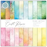 Vista 1 de Craft Consortium Double-Sided Paper Pad 12"X12" 30/Pkg-Grunge-Light Tones, 20 Designs, Multi