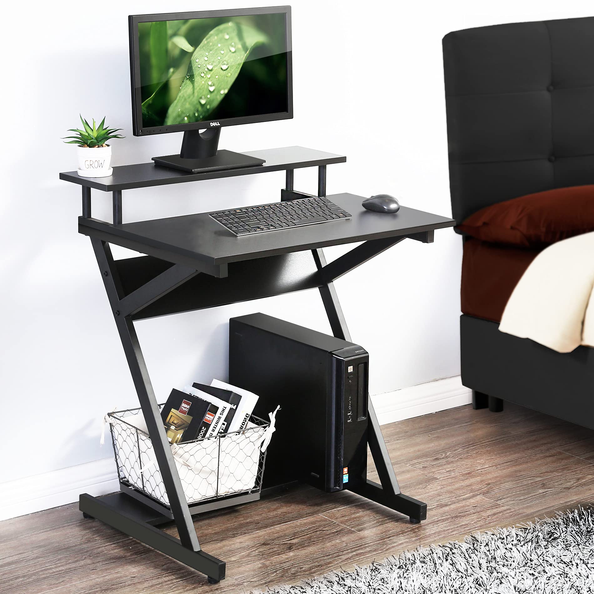 Buy FITUEYES Computer Desk for Small Spaces,27" ZShaped Compact Study