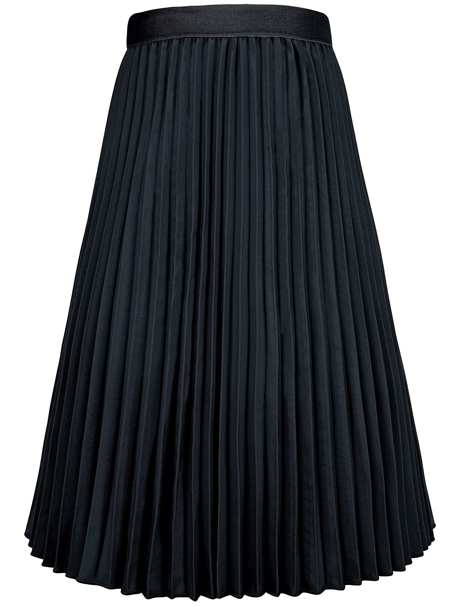 Gonna a pieghe in chiffon per ragazze a vita alta elastica A-Line Boho Swing Maxi gonna lunga