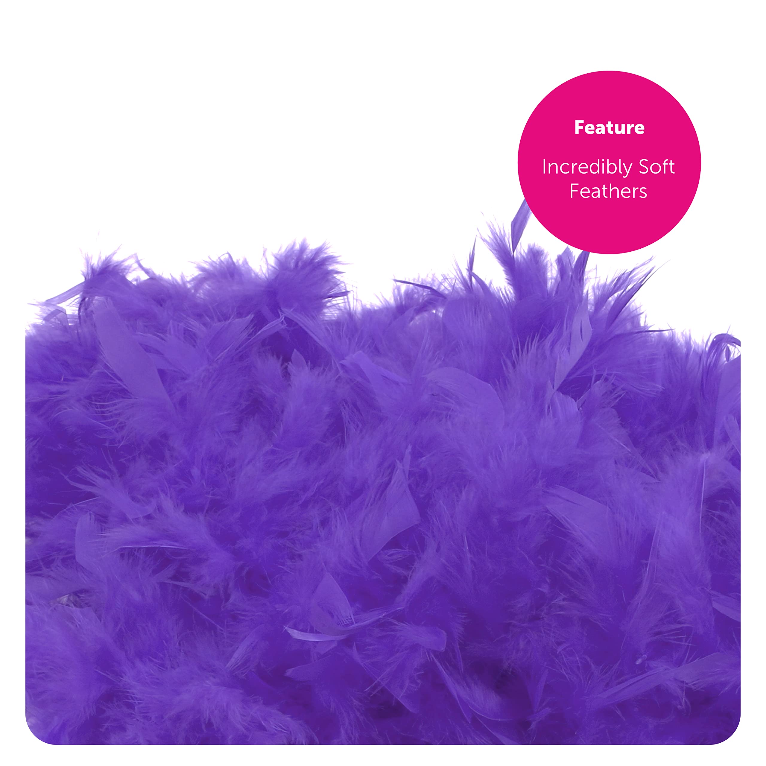 Fioletowe akcesorium BOA - X12 - 180 cm długości 80 g pióro BOA - 'FAG DO HEN PARTY FANCY SUKIENA Akcesoria kosztowne
