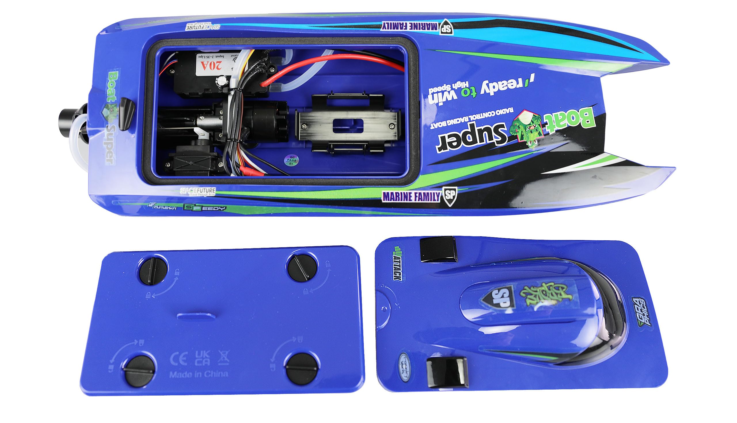 Amewi Blue Arrow Catamarano brushless 30km/h 400mm RTR RC telecomandato