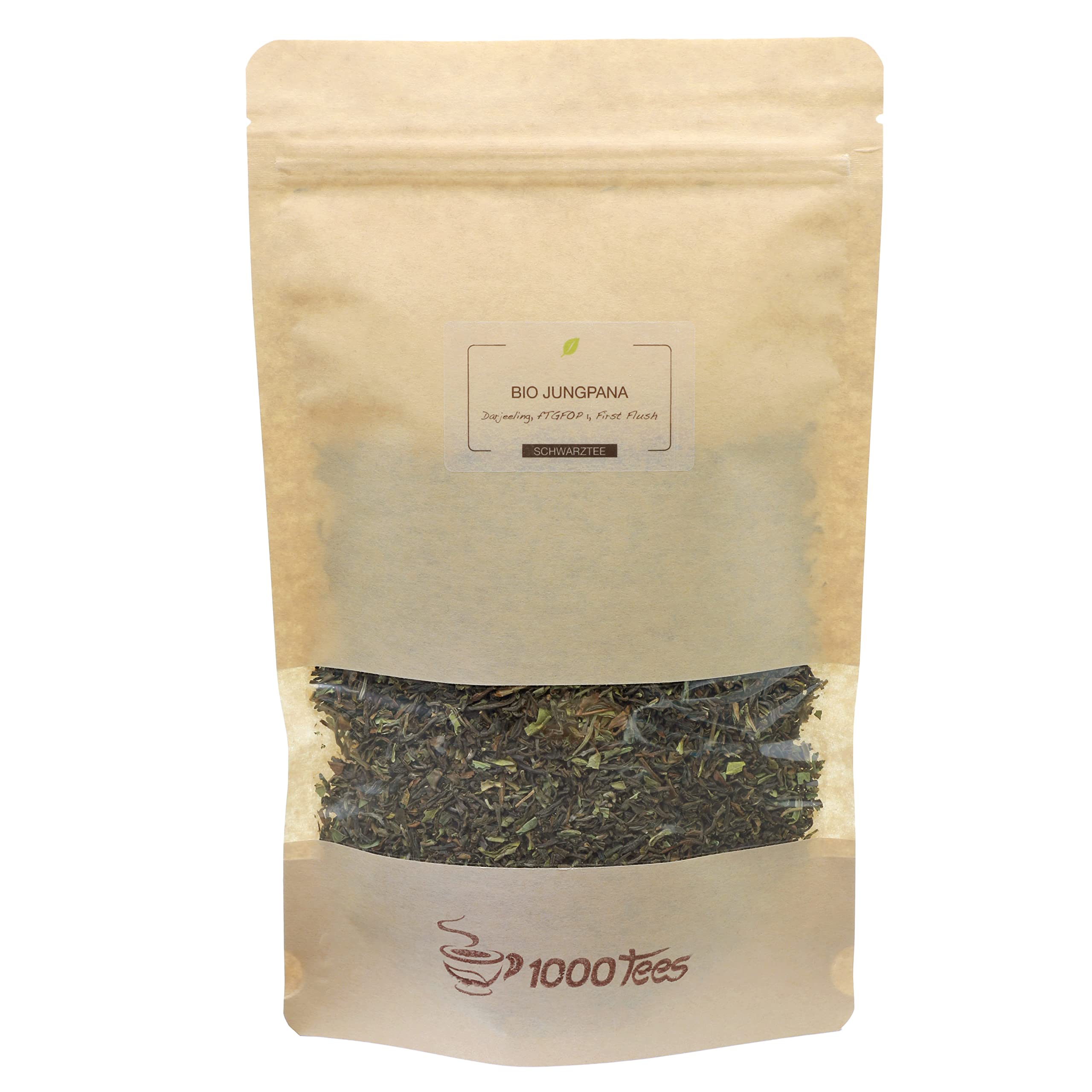 Schwarztee BIO Jungpana First Flush aus Darjeeling, mild, blumig, frisch abgefüllt