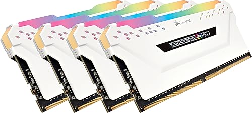 Corsair Vengeance RGB Pro 32GB (4x8GB) DDR4 3200MHz C16 LED Memoria de escritorio - Blanco (CMW32GX4M4C3200C16W)