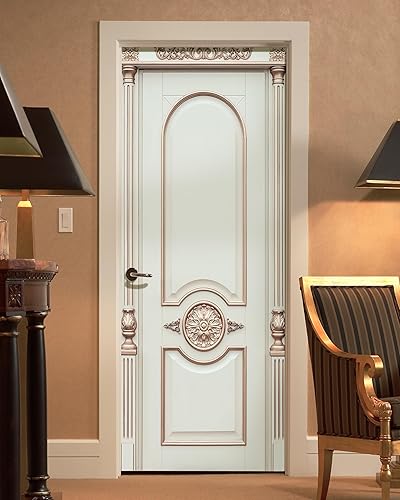 Miniatura 16 de Adhesivo Mural de Puerta FLFK - Zen, Pegue y Despegue, Tamaño Combinado 32"x80", Dividido en 2 Piezas