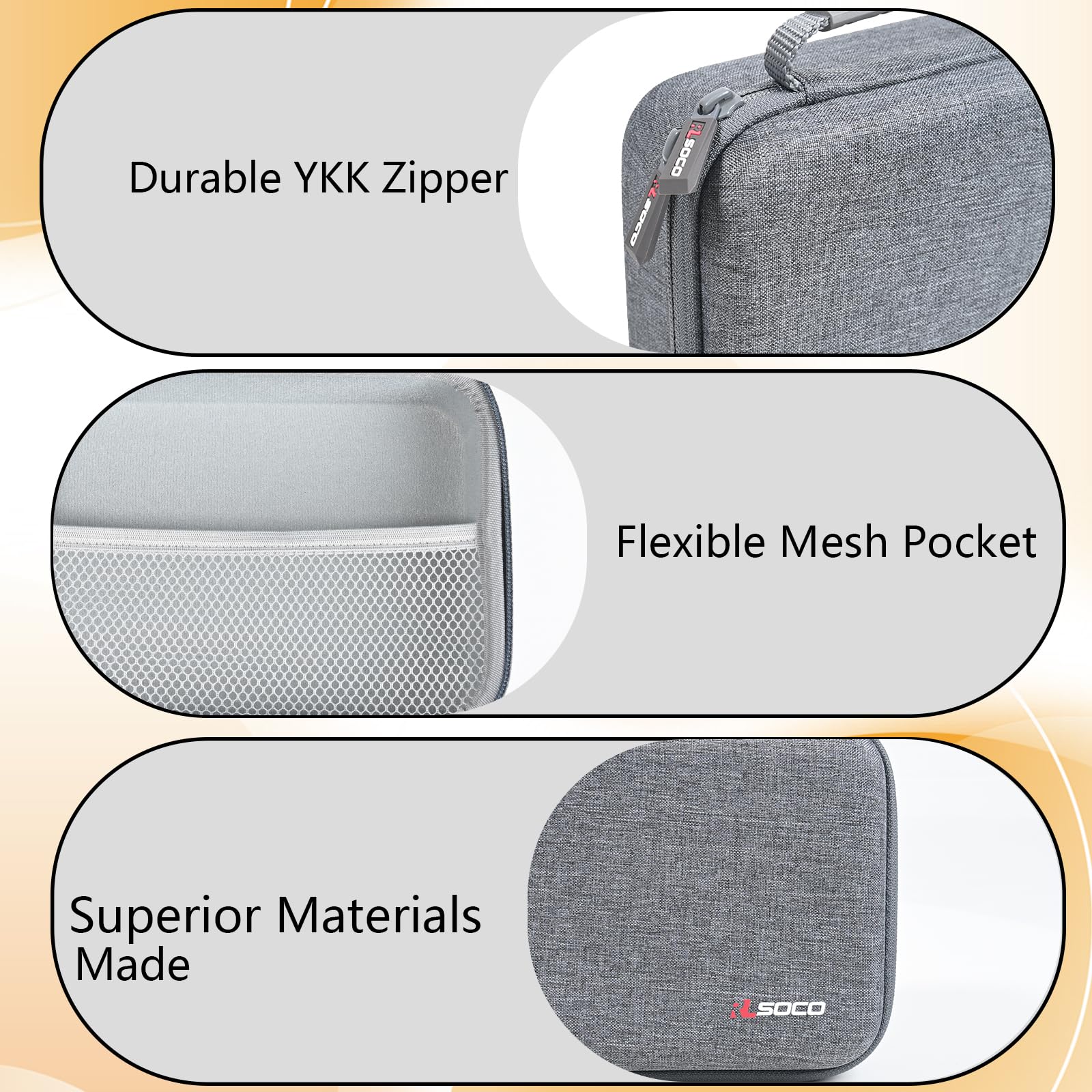 RLSOCO Tasche für SCRIB3D P1/Filapen/MYNT3D/3Doodler/FreeSculpt 3D/LIHUACHEN/Pearl FreeSculpt 3D/Kreativkids Premium 3D-Druckstift (Nur Tasche)