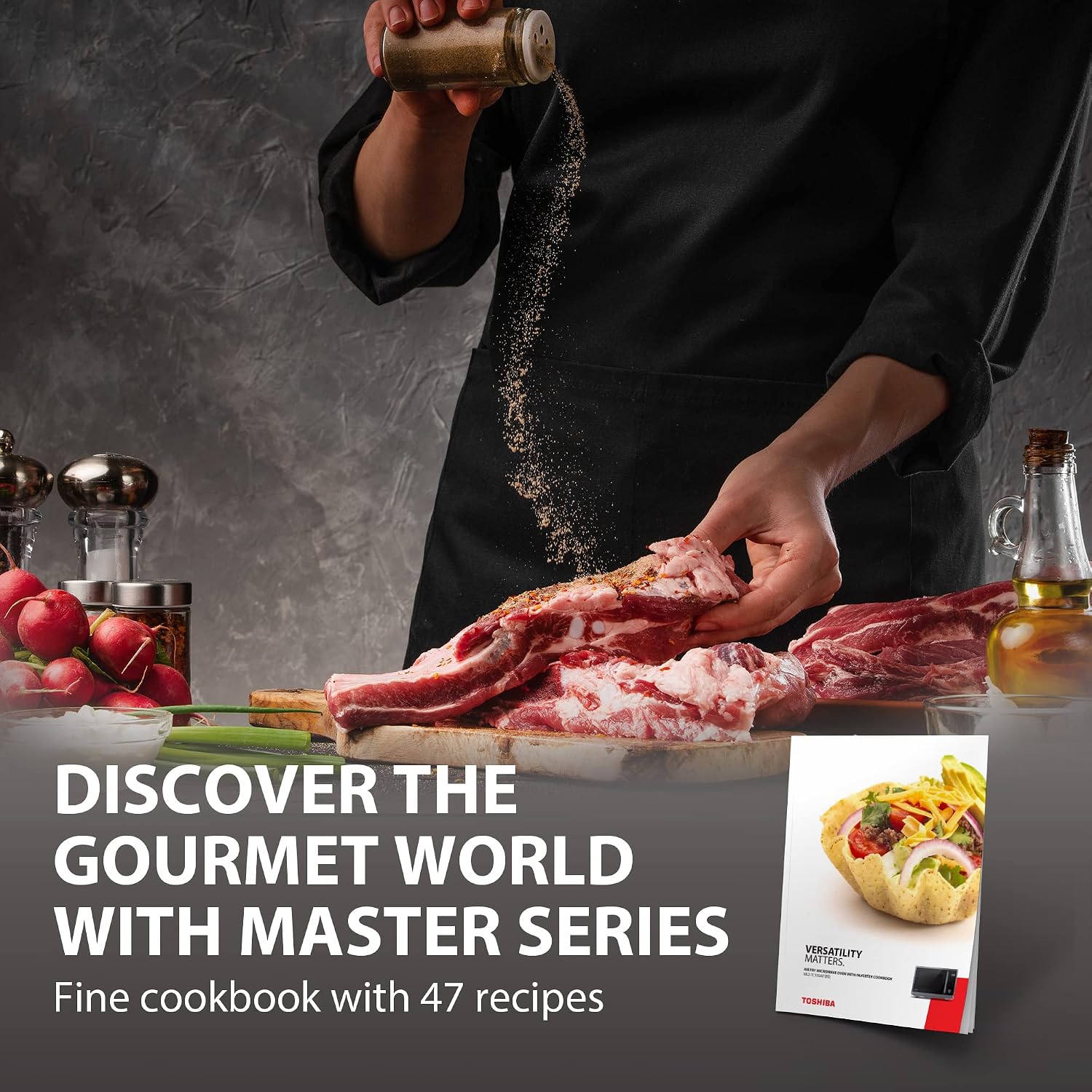 TOSHIBA Countertop Microwave Air Fryer Combo - Image 4