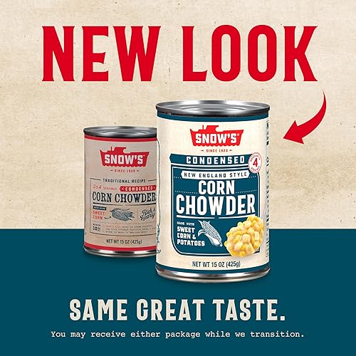 Miniatura 3 de Snow's Sopa de maíz condensada, lata de 15 onzas, sopa cremosa y reconfortante con maíz, especias y patatas abundantes