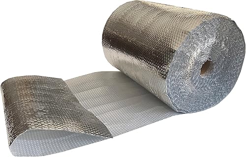 Miniatura 3 de Rollo de aislamiento de burbujas reflectante de EE. UU., 24 pulgadas de ancho x 125 pies de largo, barrera térmica de rollo de aislamiento de