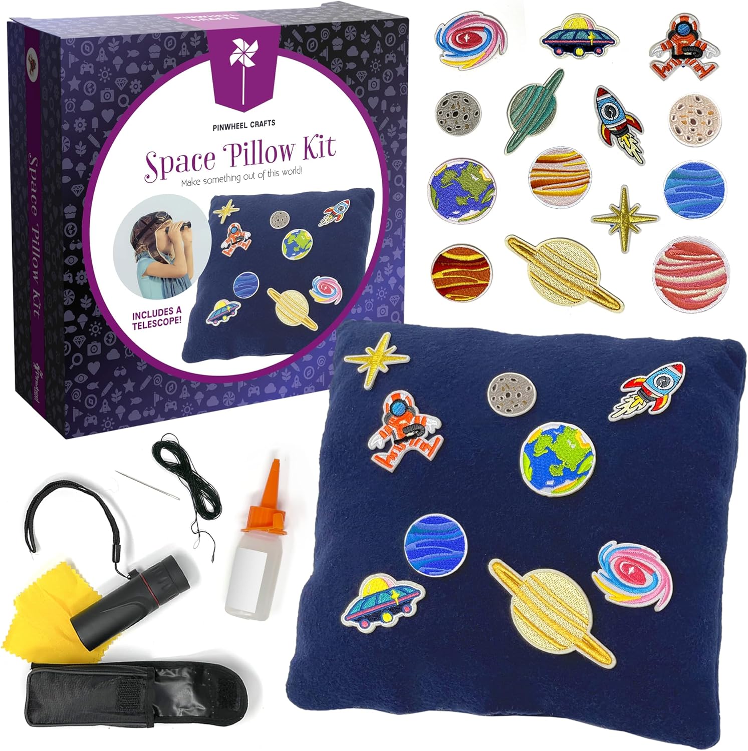 Pinwheel Crafts Beginner Sewing Kit for Kids 8-12