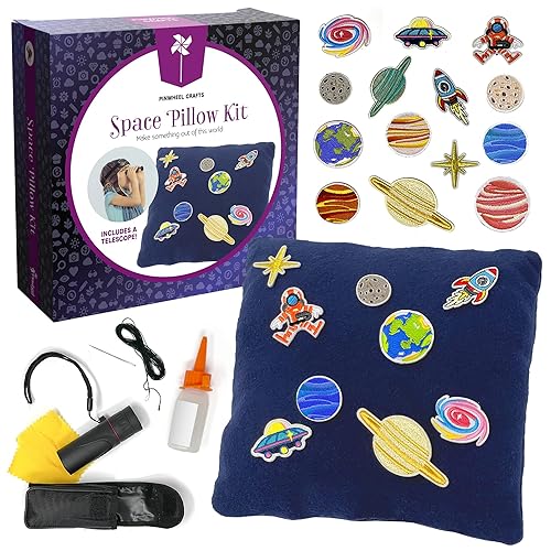 Pinwheel Crafts Beginner Sewing Kit for Kids 8-12 with Telescope