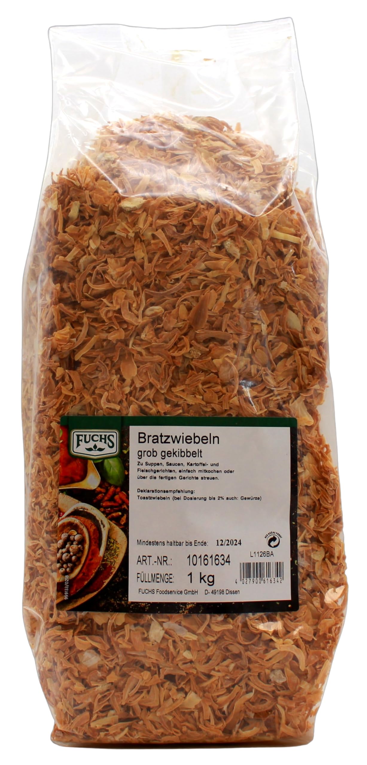 Fuchs Bratzwiebeln grob gekibbelt, 6er Pack (6 x 1 kg)