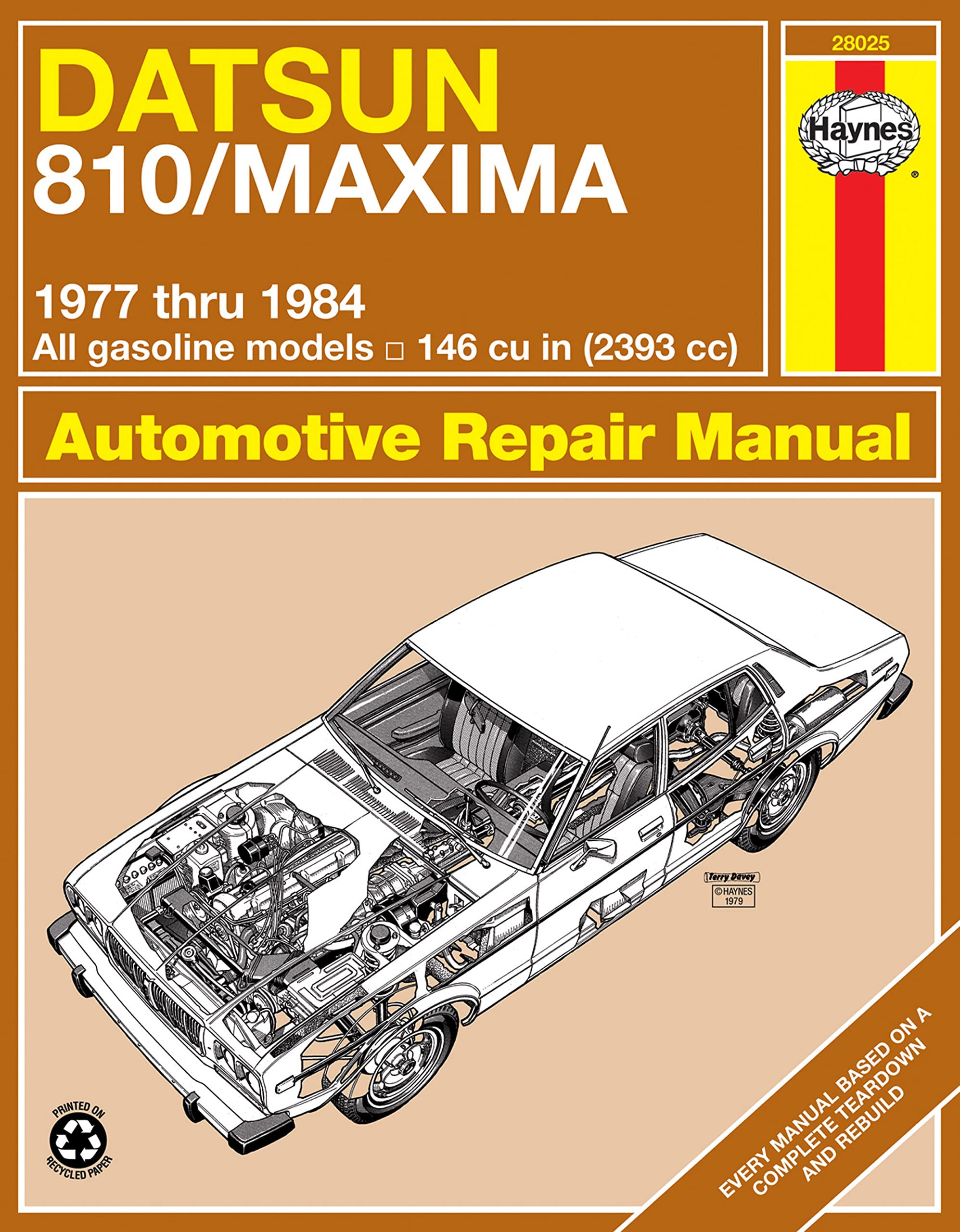 Buy Datsun 810 & Maxima Sedan, Wagon & Coupe petrol (1977-1984) Haynes Repair Manual (USA) (Haynes Manuals) — BookShops.in